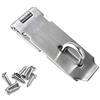 BuxiuGK Chiusura Lucchetto Hasp Serratura Della Porta Hasp in acciaio INOX 304 4 Pollici Con viti Applicare Mobili Armadietto Cassetto Armadio e Armadio - Argento