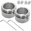 Editbar 2 pezzi (20-23 mm) su M30 × 1.5 adattatore termostato in acciaio inox con 2 chiavi inglesi e 4 viti - Adattatore per valvole del radiatore compatibile con Danfoss RA M30 × 1.5