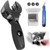 CHARMNAIL Tagliatubi a Cricchetto 8-29mm, per Tubi PVC, Rame, Multistrato, con 3 Lame di Ricambio & Svasatore, Kit Professionale
