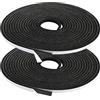 wordmouk - Nastro di tenuta in schiuma, 6 x 3mm Nastro sigillante Autoadesivo in Schiuma Guarnizione in Gomma Per Porte e Finestre anti rumore e collisione, Lunghezza Totale 8m (Nero)