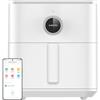 XIAOMI Smart Air Fryer 6.5L Friggitrice ad Aria 6.5L, 1800W, 100 Ricette, Display OLED, Temperatura Regolabile 40°C-220°C °, Cottura Uniforme 360°, Bianco (Versione ES)