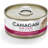 Canagan for Cats Kitten & Adult Grain Free Filetti 75 gr Pollo con manzo - confezione da 12 pezzi - Cibo umido per gatti - 1° ORDINE? 20% di sconto SU BRAND ESCLUSIVI, codice BZR20