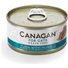 Canagan for Cats Kitten & Adult Grain Free Filetti 75 gr Tonno con cozze - confezione da 12 pezzi - Cibo umido per gatti - 1° ORDINE? 20% di sconto SU BRAND ESCLUSIVI, codice BZR20