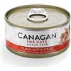 Canagan for Cats Kitten & Adult Grain Free Filetti 75 gr Tonno con granchio - confezione da 12 pezzi - Cibo umido per gatti - 1° ORDINE? 20% di sconto SU BRAND ESCLUSIVI, codice BZR20