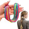 KOLZEMV 60 trecce colorate per capelli, in diversi colori sfumati, per intrecciare, per capelli, per fai da te, accessori per lo styling