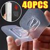 NONE Ganci da parete adesivi biadesivi Appendiabiti Forte ventosa trasparente Ganci per prese di stoccaggio Bagno Cucina Camera da letto Kit ganci