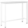 HOMCOM Tavolo da bar HOMCOM alto per cucina e zona pranzo. Telaio in acciaio 120L x 40L x 100H cm, vassoio ma-Aspect