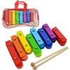 A-Star Colorful Chime Bar Set di 8 Xilofono Soprano Diatonico Arcobaleno Glockenspiel con Due Battitori di Legno in Borsa per il Trasporto - C6 a C7