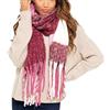 A2Z Donne Chunky Caldo Wrap Sciarpa Coperta Con Frange Sciarpa Spazzolata