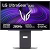 LG UltraGear OLED 27GX700A Monitor Gaming, 27 ", QHD, 2560 x 1440 Pixel, tempo di risposta 0,03 ms, refresh rate 280 Hz