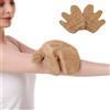 SoulGenie Raw Silk Garshana Guanti da massaggio ayurvedici con effetto elettrostatico per la circolazione linfatica, 100% naturale per la pelle secca e l'esfoliazione e il trattamento dei grassi in eccesso,
