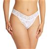 Hanky Panky Original Rise Thong - Mutande Donna in Pizzo Elasticizzate, Set 3 Pz, Tanga Donna con Vita ad Altezza Regolare - Slip Donna Cotone e Nylon, Lingerie per Completo Intimo Donna, Taglia Unica