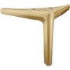 ETOPARS Sostituzione dei piedi del triangolo del metallo delle gambe della mobilia per Cabinet Dresser Sofa Chair Workbench,Pack di 2(Oro spazzolato,15cm)