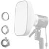 Godox ML-CS1625 Soft Tent Kit con 3 Adattatori, compatibile con Godox V100, V1 Pro, AD200Pro II, AD100Pro, AD300Pro, AD400Pro, V860III, ML30, ML30Bi, ML100Bi, ML100R, ML60Bi, ML60IIBi e altro