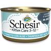 Schesir kitten complete nutrition tonnetto con aloe in jelly 85gr