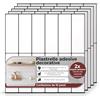 LA CASITA DE AMARA AMARA DECO - 10 Piastrelle Adesive Cucina e Bagno 30x30cm. Mattonelle Adesive da Parete con Effetto Piastrelle 3D, Impermeabili, Resistenti al Calore e Facili da Pulire (Rettangolari) (Bianco e Nero)