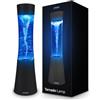 mikamax Tornado - Lampada LED da notte e da scrivania, luce d'atmosfera mobile con effetto tornado