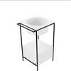 COLAVENE - VENTI.26 struttura in metallo 54x48xh90 con portasciugamani e cassetto per lavabo - NPST4848 : Finitura cassetto 20.26 - Pino rosso