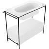 COLAVENE - VENTI.26 struttura in metallo 107x48xh90 con portasciugamani e cassetto per lavabo - NPST1048 : Finitura cassetto 20.26 - Bianco talco