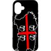 SARDEGNA 4 Bandiera Mori Sardegna stampa nera regalo Sardegna Custodia per iPhone 16