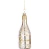 BIZZOTTO Addobbo Pendaglio Ornamento Bottiglia Champagne Oro 13,5cm Vetro