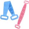 KOLZEMV 2 Pezzi Spazzola Bagno Schiena, spazzola schiena doccia, Spazzola Bagno Silicone, Massaggio Scrubber Schiena Bifacciale, Scrubber Esfoliante, Multifunzionale Doccia Spazzol, Spazzola Massaggio