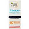 Garnier Ambre Solaire UV Crema Gel Viso Advanced Sensitive, SPF 50+, Protezione Molto Alta, 50 ml