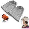 EIYVPRA 2 Pezzi Cappello a Rete Zanzariera, Cappello di Testa a Rete Faciale per Proteggere Gli Amanti Esterni da Moscerino Zanzara Zanzariera e Altre Mosche(Grigio)