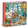 Galison Bookshop Afternoon: 500 Piece Foil Puzzle