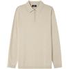 SPRINGFIELD Gg12 Half Zipper Polo Pullover, Sabbia, L Uomo