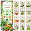 LW TORAF TORAF Set di Semi Orto 12 Varietà - Verdure Premium per Giardino, Balcone e Serra - Pomodori, Cetrioli, Zucchine, Lattuga, Erba Cipollina - Coltivazione Facile - Semi da Piantare