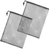 Bremorou 2 sacchetti per filtro della pompa, 40 x 30 cm, sacchetti per pompa per stagno, sacchetti per pompe stagno, con coulisse, per laghetti, laghetti
