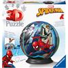Avengers, Spiderman, RAVENSBURGER 3D PUZ RAVENSBURGER - 3D PUZZLE PUZZLE BALL SPIDERMAN, 72 PEZZI, 6+ ANNI