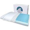 Bluewave Bedding Super Slim CarbonBlue Max Cool Gel Cuscino in memory foam per chi dorme sulla pancia e sulla schiena, design sottile e piatto con raffreddamento avanzato (altezza 8,1 cm, dimensioni