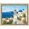 RIOLIS - Santorini 1644, Punto croce 40x30, Punto croce kit da ricamare, Disegni da ricamare, Embroidery kit, Kit ricamo punto croce