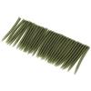 Alomejor 30 Pezzi 51mm Gommini Anti-Groviglio per Pesca con Clip Sicurezza Coda Morbida Cambio Rapido Verde Scuro