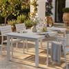 MIlani Home ARGENTUM - tavolo da giardino allungabile in alluminio da 220