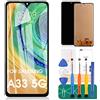 SRJTEK INCELL - Schermo di ricambio per Samsung Galaxy A33 5G per Samsung Galaxy A33 5G LCD Display SM-A336E SM-A336B Digitizer Touch Screen Assembly Kit di riparazione (senza impronte digitali)