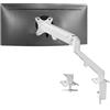 VIVO Supporto da scrivania articolato singolo da 17 a 27 pollici, braccio a molla pneumatica, adatto a 1 schermo monitor con VESA max 100 x 100, bianco (STAND-V101OW)