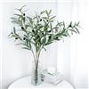 VaryFloral 4 Pezzi Piante Artificiali Rami d'Ulivo Verde Piante Finte Piante di Ulivo Artificiali Rami di Ulivo con Frutti Pianta Finta da Interno per Uso Interno ed Esterno Decorazione Artificiale