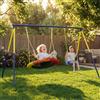 VivaGarden Struttura per Altalena per Bambini in Acciaio 260x160x178 cm Blu VivaGarden
