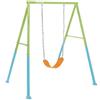 Intex Altalena da Giardino in Acciaio Singola Max 50 Kg Verde e Azzurro 44113 Intex