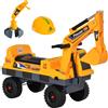 DecHome Ruspa Giocattolo 2 in 1 con Escavatore e Mordente Cavalcabile 2+ DecHome