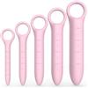 CSEDF-CRYP Dilatatori Silicone 5 Pezzi, Dilatatore Vaginale, Dilatatore Ano per Donna Uomo, Rosa