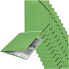 Leitz Cartella in Carta Riciclata e Riciclabile al 100% con Capacità 250 Fogli A4, Chiusura con Elastici ad Angolo, Gamma Recycle, 232 mm x 2 mm x 318 mm - Verde