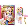 Rainbow High Junior High Rock Band - Amaya, Rainbow - Bambola Fashion di 23 cm con Tastiera, Personalizzabile con Adesivi, Snodata, Età: 4+