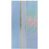 Pracht Creatives Hobby 7074-20445 Piastre di cera per decorazioni mix azzurro/argento, 3 mezze piastre di cera circa 200 x 50 x 0,5 mm, incluse strisce di cera, per modellare e decorare candele