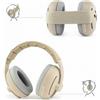 Mandelli Zazu Sam Cuffie Anti Rumore Beige 2 In 1 di Mandelli