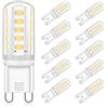 Eco.Luma Lampadine LED G9 5W Equivalente Alogeno 30W 40W, Bianco Naturale 4000K, AC220-240V Non Dimmerabile G9 LED Lampade, Confezione da 10