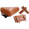 Selle Montegrappa Tris Montegrappa Sella Vintage MOD. 07/F + Manopole + Borsello MOD. 0016